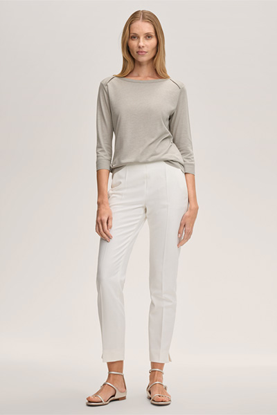 Lyocell Cotton Shirt in Beige