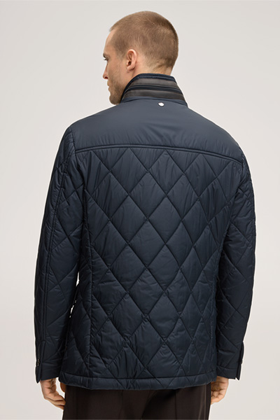 Steppjacke Laerte mit Stehkragen und Kapuze in Navy