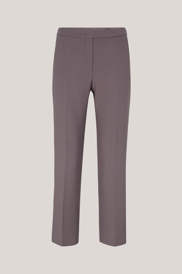 Crêpe-Anzug-Hose in Grau
