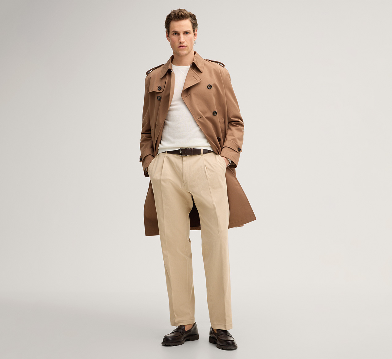 windsor. presents the product Cashmilo Knitted Pullover with Cashmere and Silk in Off-White from the category Knitwear