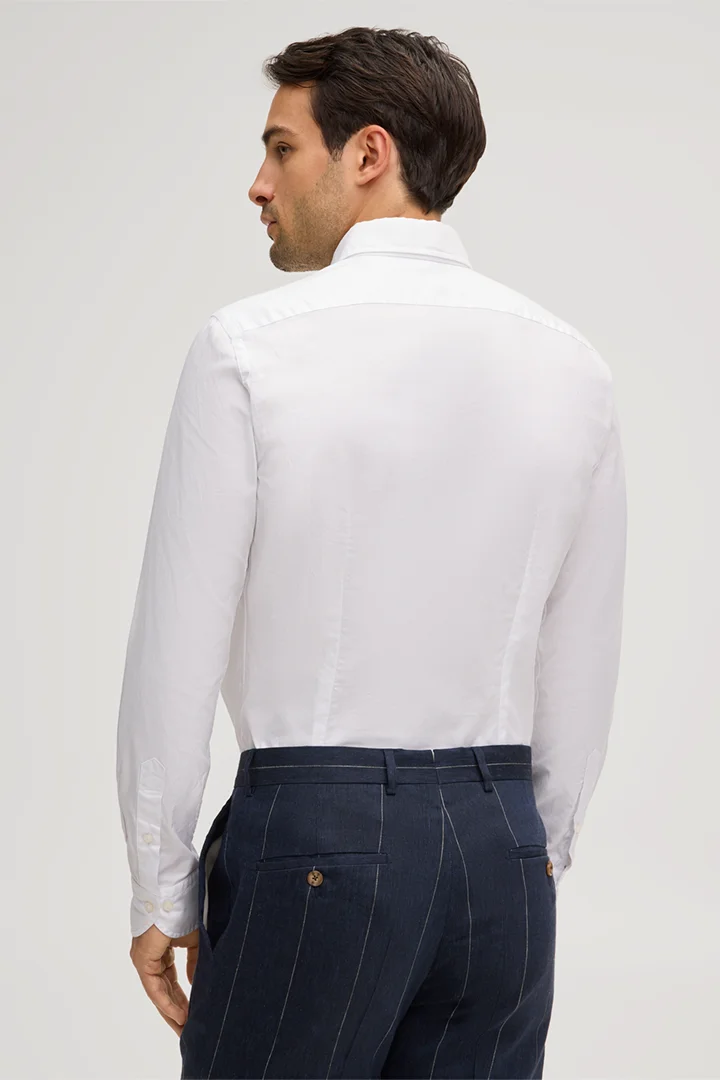 Baumwoll-Hemd Lano in Weiss