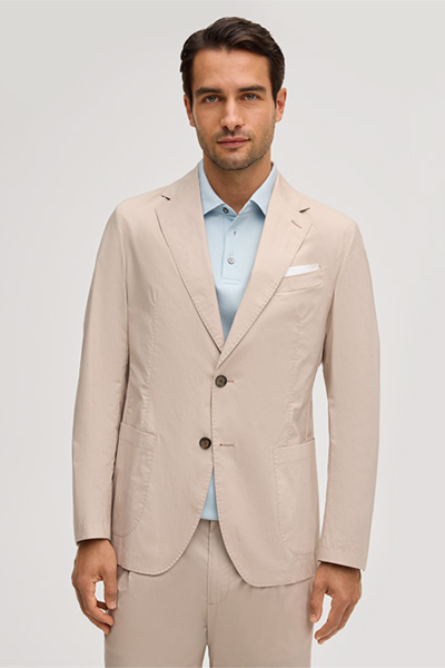 Baumwollmix-Baukasten-Sakko Buono in Beige