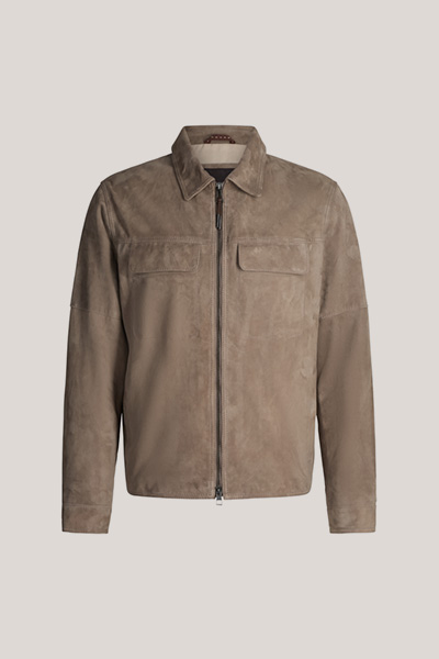 Lederjacke Pesaro in Grau