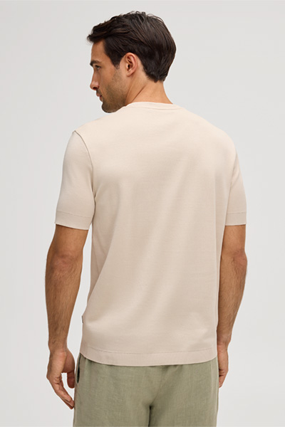Baumwoll-T-Shirt Floro in Beige