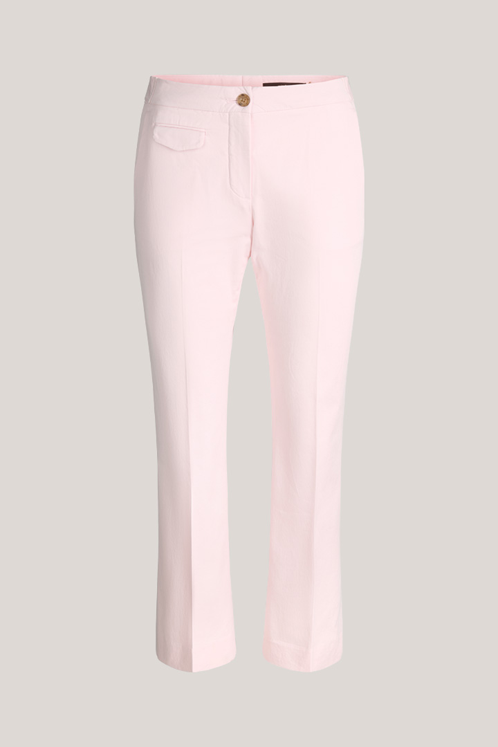 Führt zu Produktdetailseite „Baumwollstretch-Chino in Rosé"