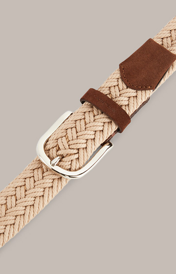 Braided Belt in Taupe