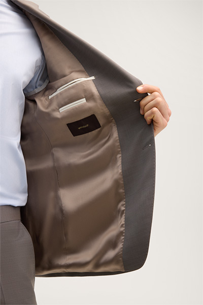 Sera-Sole Virgin Wool Suit in Taupe