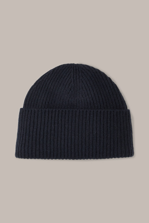 Casquette en cachemire, bleu marine