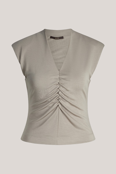 Doubleface-Interlock-Shirt in Beige