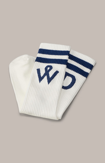 Socks in white-navy