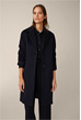 Wolle-Cashmere-Citymantel in Navy