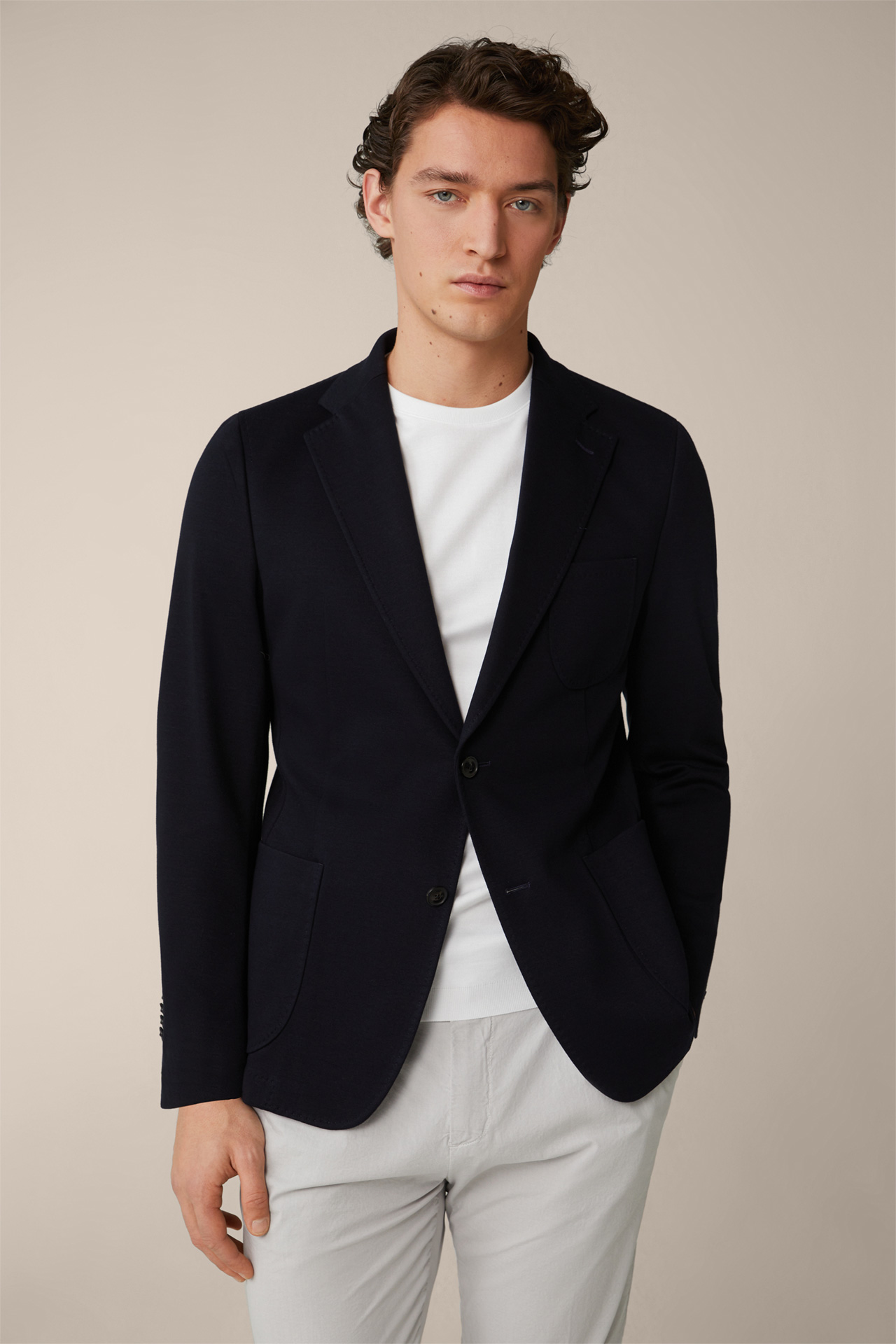 Maglia Jersey Jacket in Navy