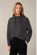 Boiled-Cashmere-Hoodie in Anthrazit