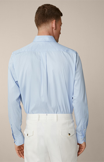 Oleandro Cotton Blend Shirt in Light Blue
