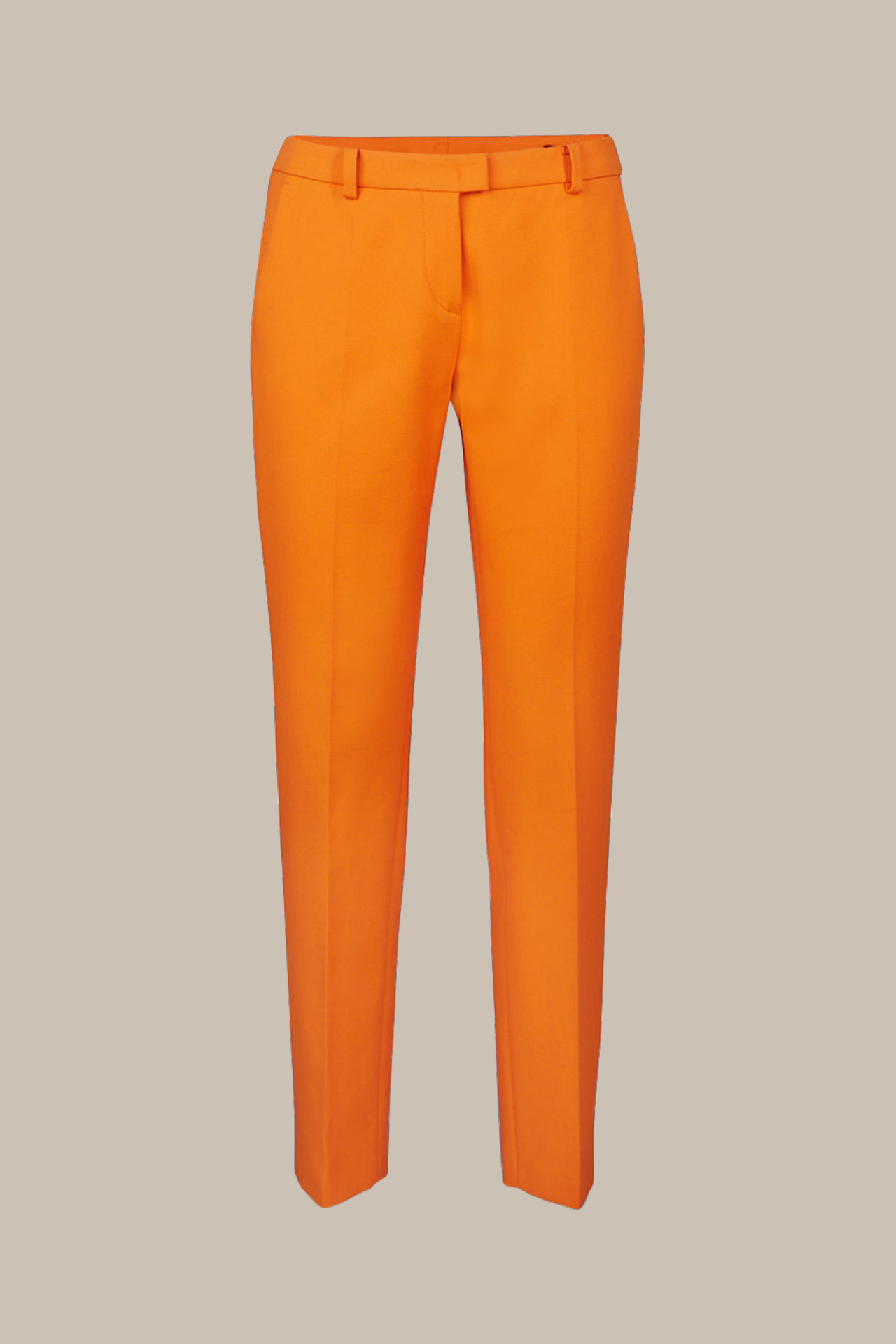 Orange Baumwollstretch-Anzug-Hose windsor. Panamabindung Online-Shop - in in im