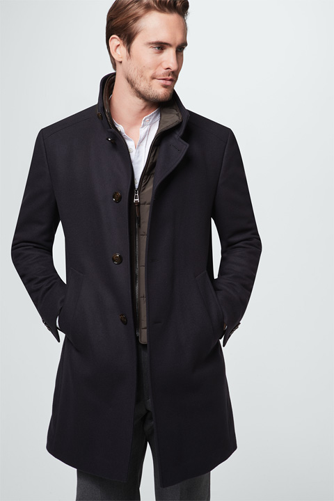 Mantel Riva in Navy