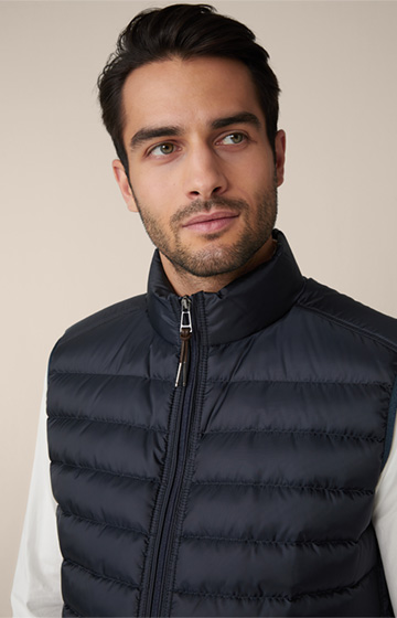Sotto Down Quilted Gilet in Navy