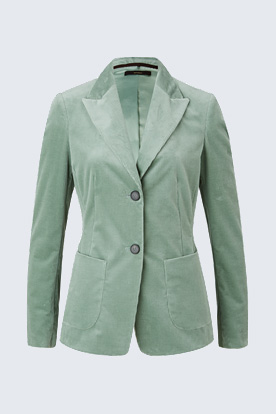 Cord-Blazer in Mint-Grün
