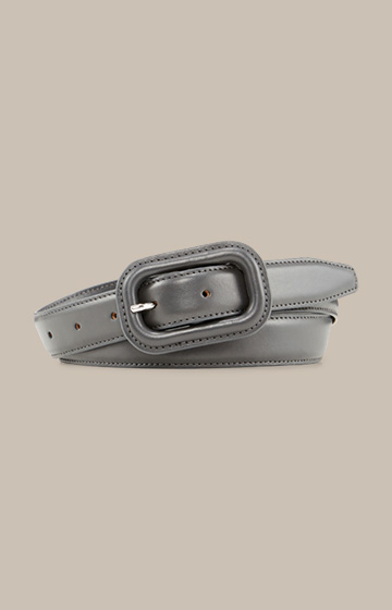 Nappa Leather Belt in Grey