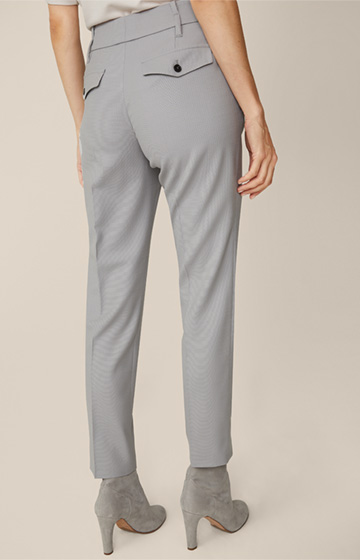 Virgin Wool Trousers in Grey