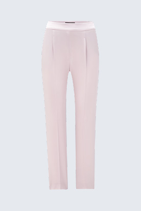 Seiden-Cady-Hose in Puder-Rosé