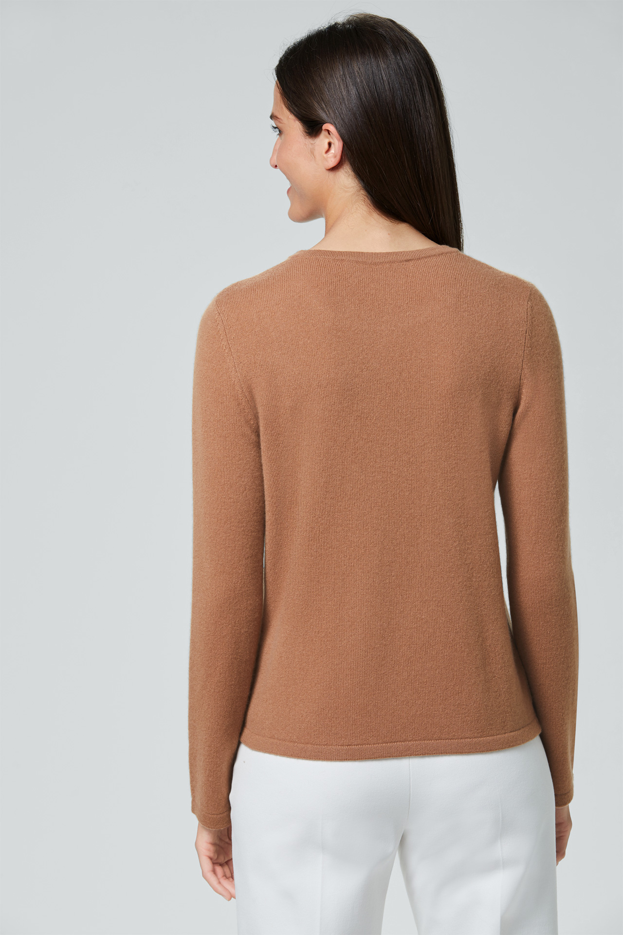 pullover damen cognac braun
