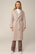 Cotton Twill Trench Coat in Beige