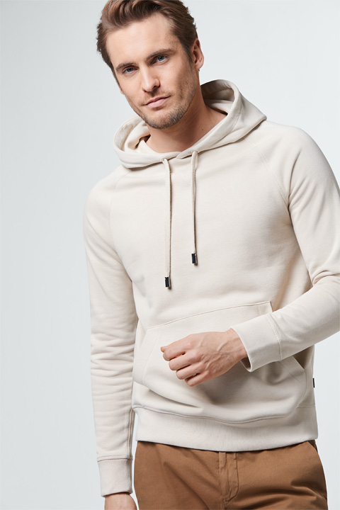 Kapuzenpullover Sisto in Beige