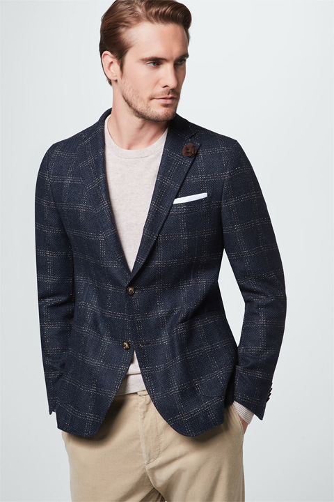 Sakko Giro in Navy kariert
