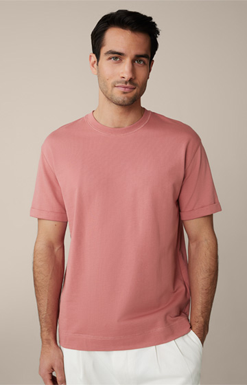 Leichtes Sweat-T-Shirt Sevo aus Baumwolle in Rot