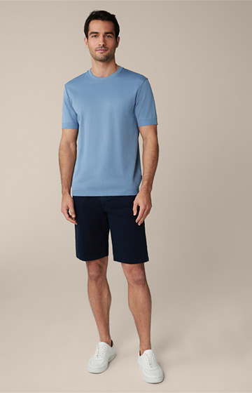 Baumwoll-T-Shirt Floro in Blau