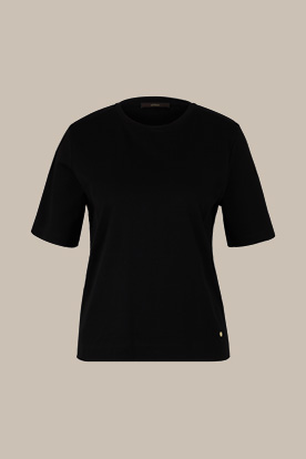 T-shirt en coton biologique, en noir