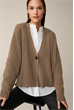 Cashmere-Cardigan in Taupe
