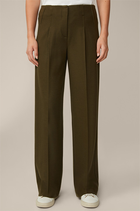 Windsor Pleated Trousers \u201eW-lwmsb8\u201c brown Fashion Trousers Pleated Trousers 