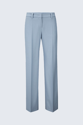 Smart Luxury Flanel-Stretch-Marlene-Hose in Eisblau