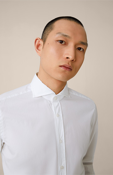 Lano Cotton Blend Shirt in White