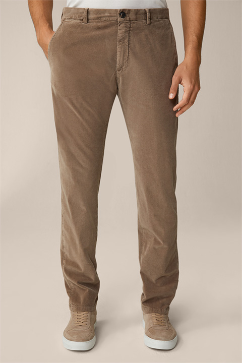 Feincord-Chino Cino in Taupe
