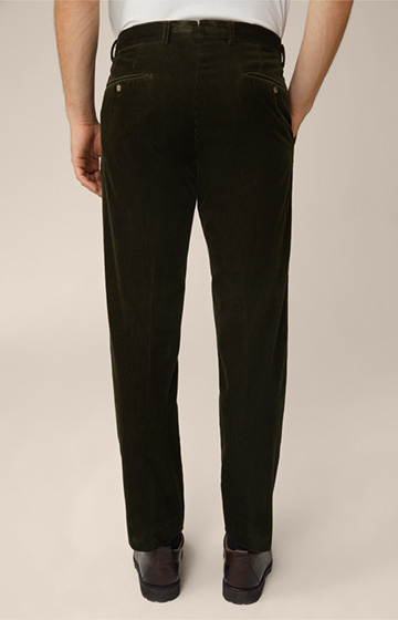 Pantalon en velours côtelé Santios, couleur olive