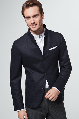 Stehkragen-Sakko Altro in Navy