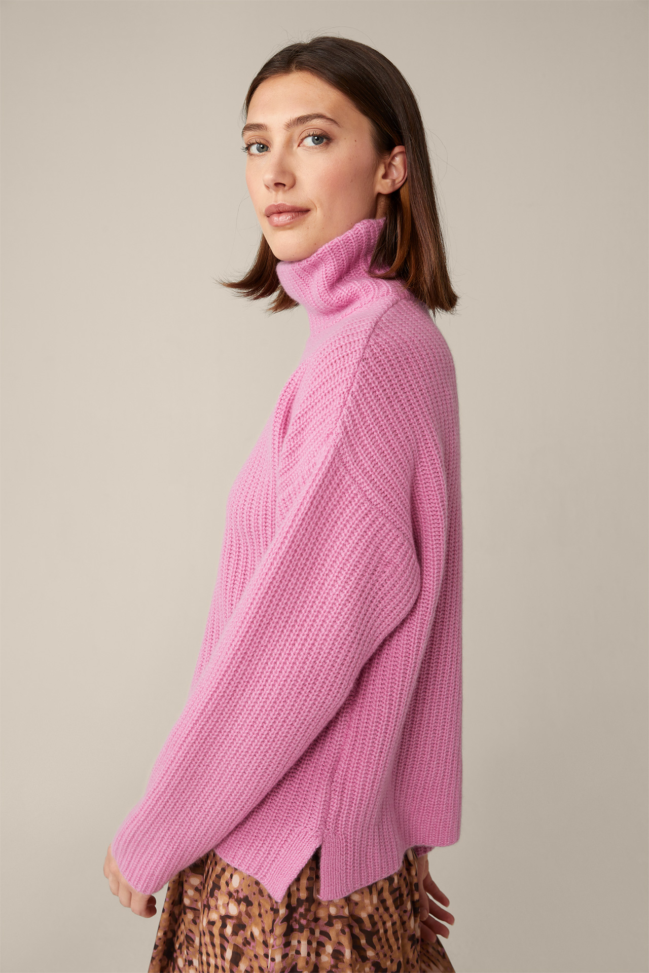Mode Pullover Cashmerepullover Kashmir-Seide Shirt 
