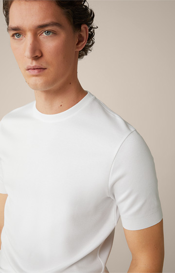 Baumwoll-T-Shirt Floro in Weiß