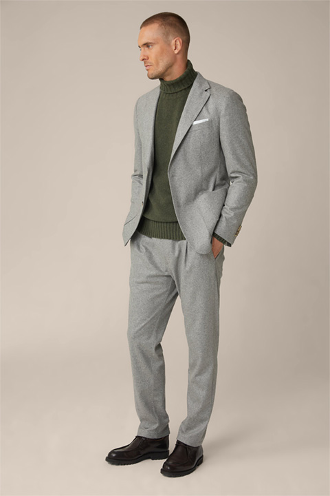 Giro-Floro Cashmere Modular Suit in Grey Marl