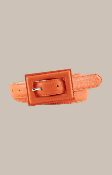 Nappa Leather Belt in Red