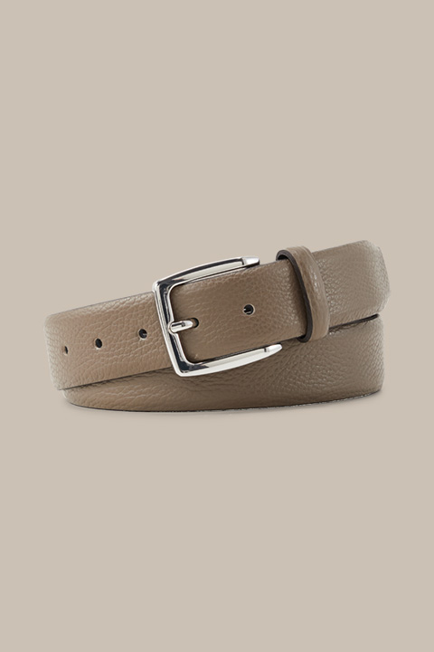 Leather Belt in Taupe