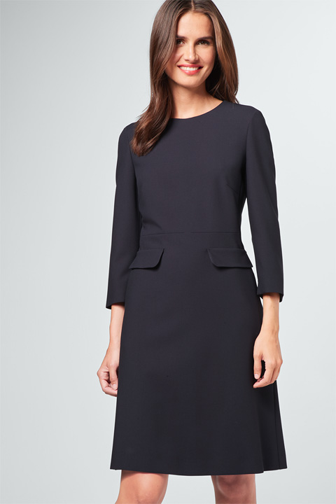 Etui-Kleid in Navy