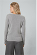 Cashmere-Pullover in Grau