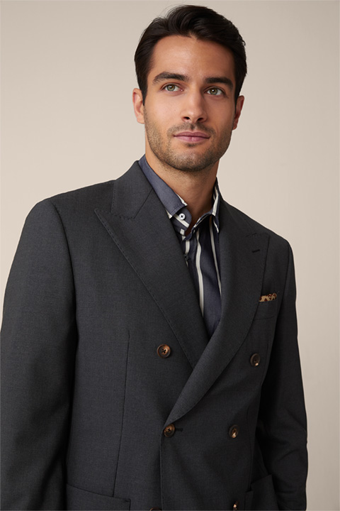 Sation Modular Double-breasted Jacket in Anthracite