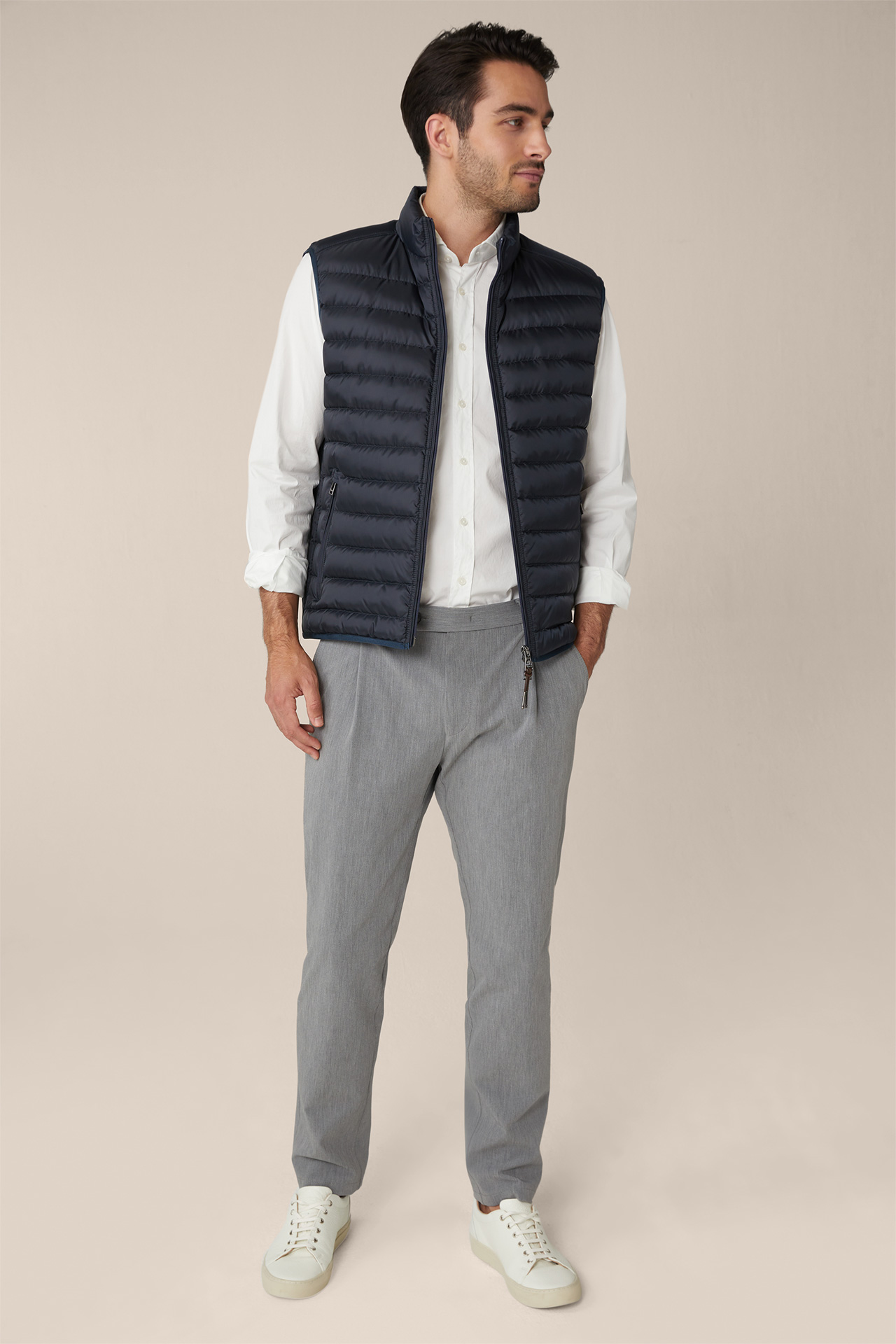 Sotto Down Quilted Vest in Navy