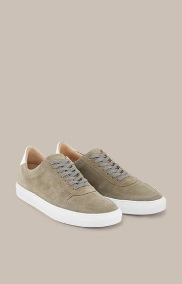 Baskets Flat Breeze by Ludwig Reiter, coloris olive et blanc