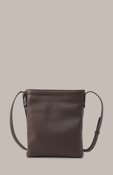Crossbody Bag in Nappa Leather in Dark Brown